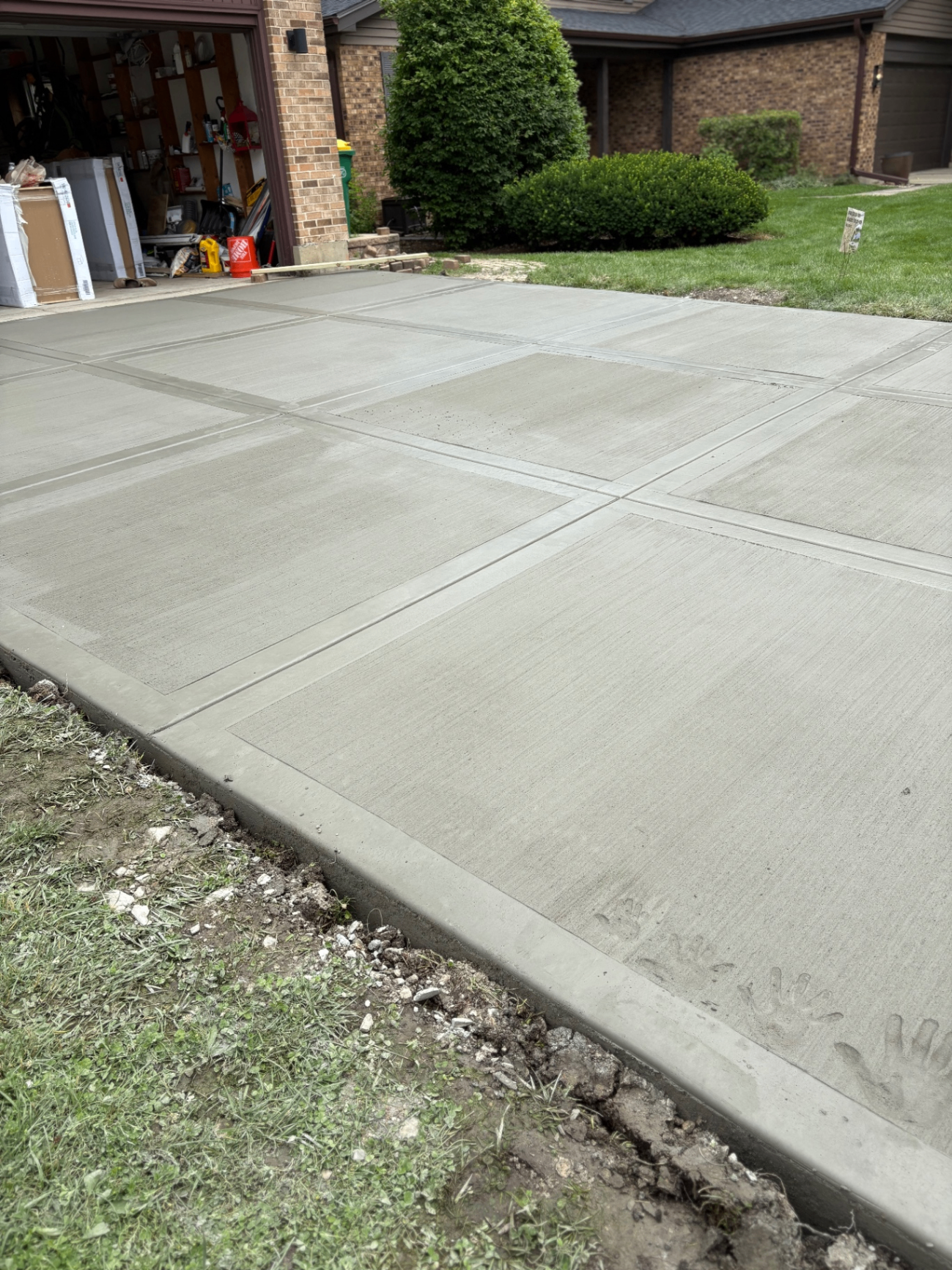Stamped concrete work