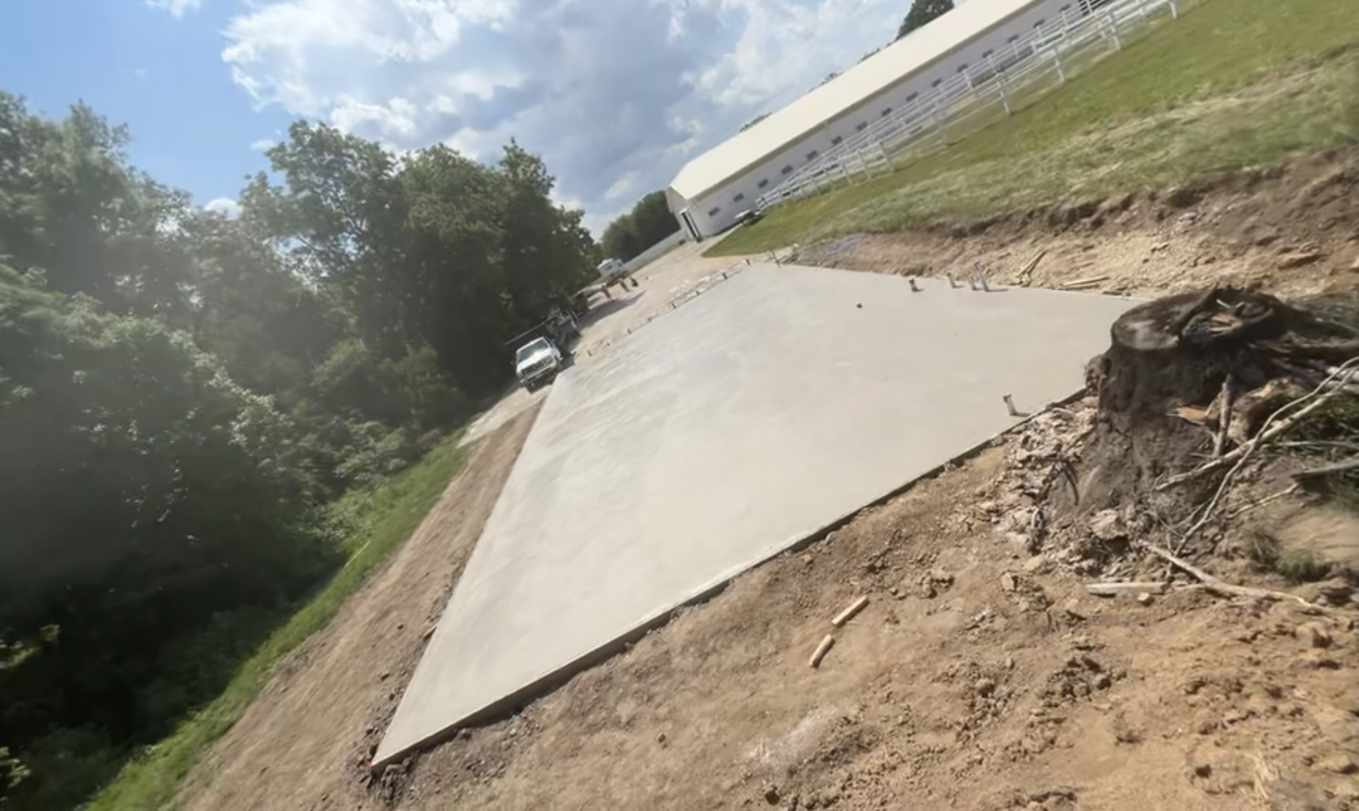 Finished concrete finish